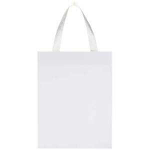 Torba papierowa Smartfold 210 g/m² z uchwytami ze wstążki i błyszczącym laminowaniem – 24 x 10 x 32 cm