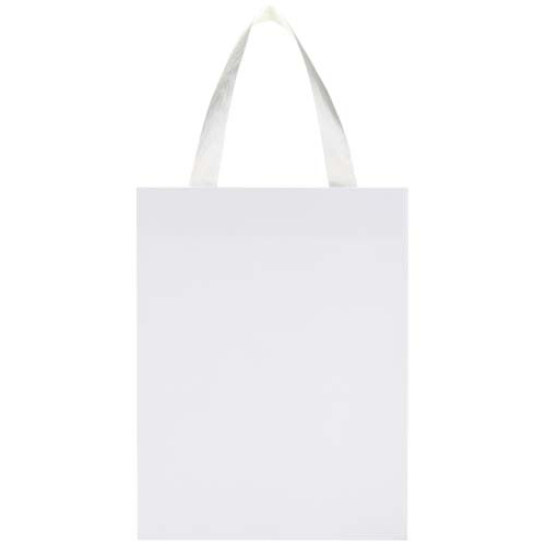 Torba papierowa Smartfold 210 g/m² z uchwytami ze wstążki i błyszczącym laminowaniem – 24 x 10 x 32 cm Biały 1ZM01201 (1)