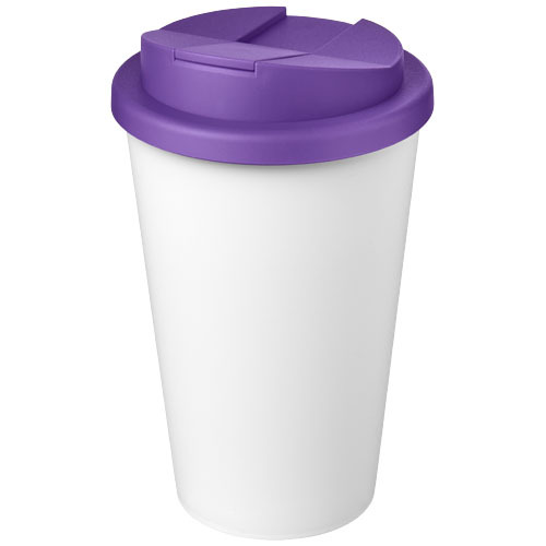 Kubek Americano® Eco z recyklingu o pojemności 350 ml z pokrywą odporną na zalanie Fioletowy 21042538 