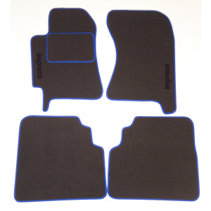 Dywaniki samochodowe welurowe exclusive z napisem lub logo Grafit