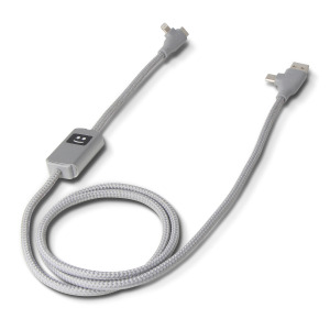 Kabel Xoopar Allure PD z transferem danych Jasnoszary