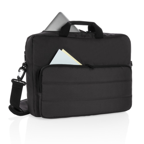 Torba na laptopa 15,6" AWARE™ RPET Czarny P730.041 (1)
