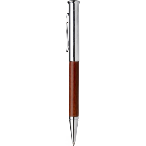 Zestaw piśmienny, długopis i pióro kulkowe drewno V1357-17 (4)
