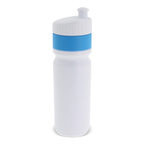 Bidon sportowy z obwódką  750ml Biały / jasnoniebieski LT98786-N0112 (4)