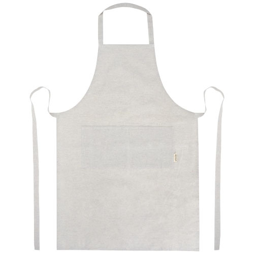 Pheebs Fartuch z bawełny z recyklingu o gramaturze 200 g/m² Szary melanż 11313880 (3)