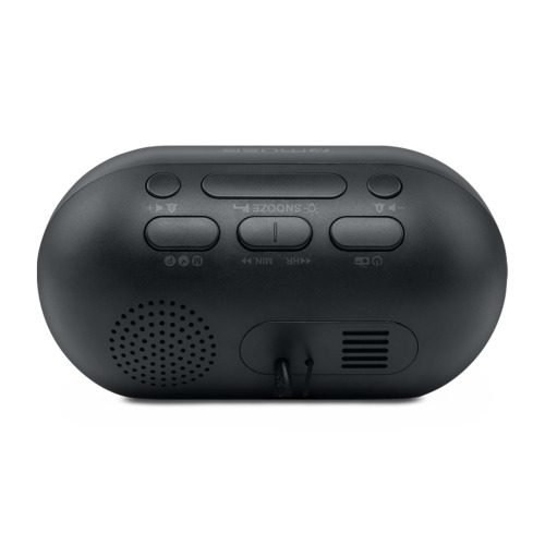 M-15 | Muse Podwójny budzik z radiem Czarny LT55024-N0002 (1)