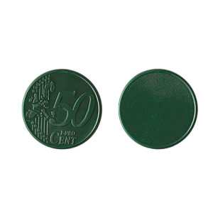 Plastikowy żeton do wózka 0,50 € / Coin 50 Zielony