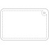 RFX™ reflective mała prostokątna odblaskowa zawieszka z TPU Biały 1PR09501 (3) thumbnail