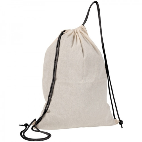 Worek sportowy bawełniany 140 g/m2 LONDONDERRY Czarny 092003 