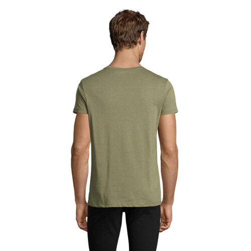 REGENT F Męski T-Shirt 150g melanż khaki S00553-HK-M (1)
