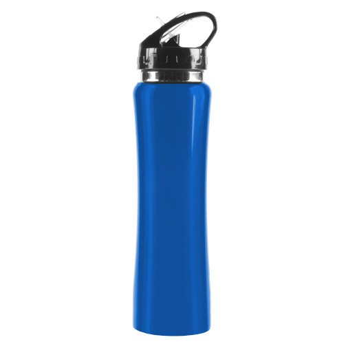 Bidon, butelka sportowa 500 ml ze słomką niebieski V8467-11 (3)