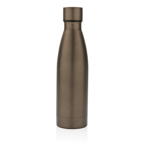 Próżniowa butelka sportowa 500 ml, stal nierdzewna z recyklingu brown P433.279 (1)
