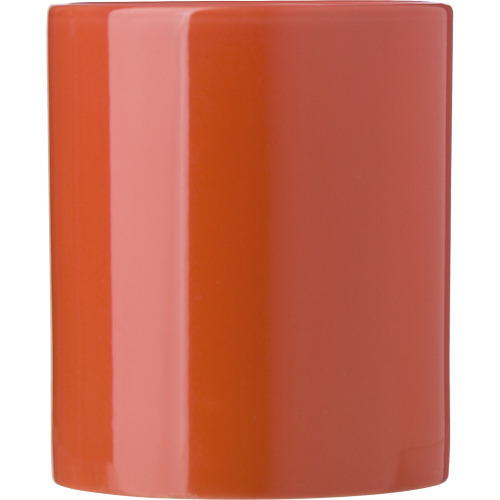 Kubek ceramiczny 300 ml pomarańczowy V6987-07 (2)