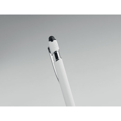 Długopis z rysikiem aluminium Bialy MO2798-06 (5)