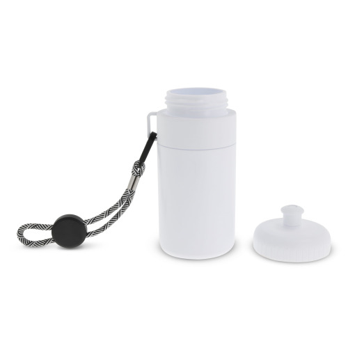 Bidon Sportowy Z Obwódka I Kolorowym Sznurkiem 500ml Biały / biały LT98785-N0101 (3)