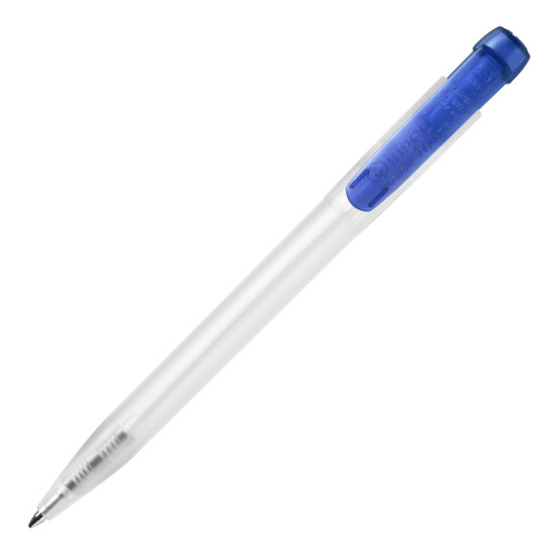 Długopis Ingeo TM Pen Clear przejrzysty Ecru / niebieski LT87543-N5411 
