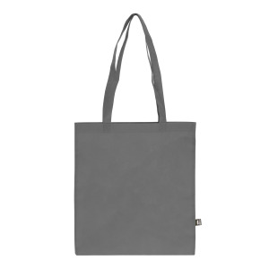 R-PET Torba transportowa z długimi uchwytami z włókniny 38 x 42 cm 75 g/m² Szary