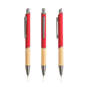 Długopis z recyklingowanego aluminium / Balur Czerwony