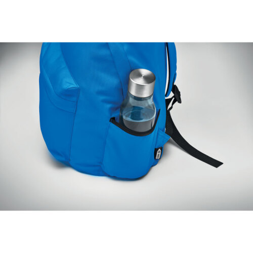 Plecak z poliestru 600D RPET niebieski MO6703-37 (3)