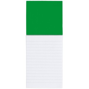 Notatnik (kartki w linie) z magnesem zielony