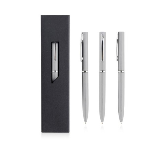 Metalowy długopis w opakowaniu prezentowym / Twistal Light Grey IP13158795 