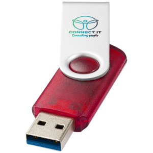 Rotate pendrive wyposażony w interfejs USB 3.0, półprzezroczysty