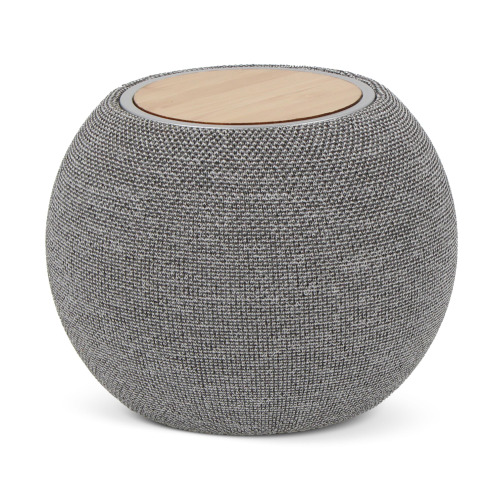 Głośnik 5 W i ładowarka bezprzewodowa 15 W R_PET & Bamboo Szary LT95601-N0061 