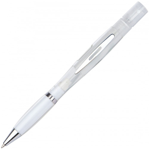 Długopis obrotowy z rozpylaczem CHARLEROI biały 177606 (1)