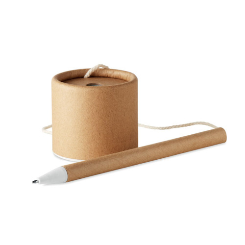 Długopis z papierową podstawką Beżowy MO6278-13 (2)