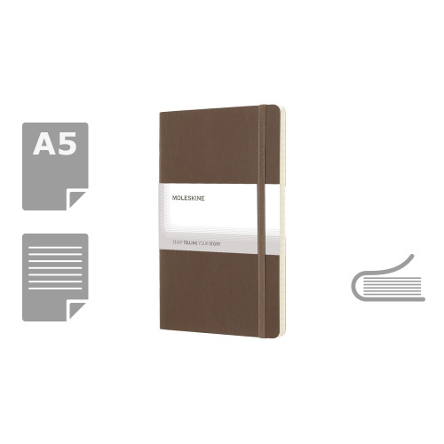 MOLESKINE Notatnik ok. A5 Brązowy VM303-16 