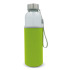 Szklana butelka na wodę z rękawem 500ML Transparentny / jasnozielony LT98822-N0432  thumbnail