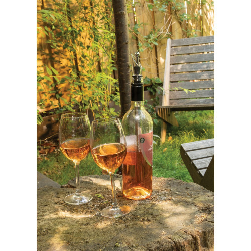 Schładzacz do wina Vino, nalewak z aeratorem Srebrny P911.062 (5)