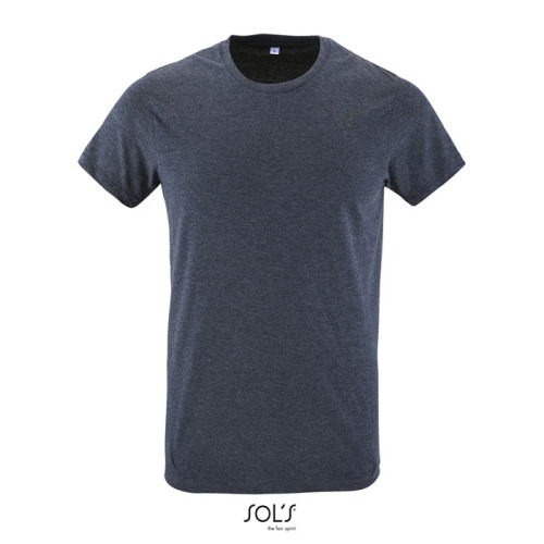 REGENT F Męski T-Shirt 150g Melanż denim S00553-HD-S 