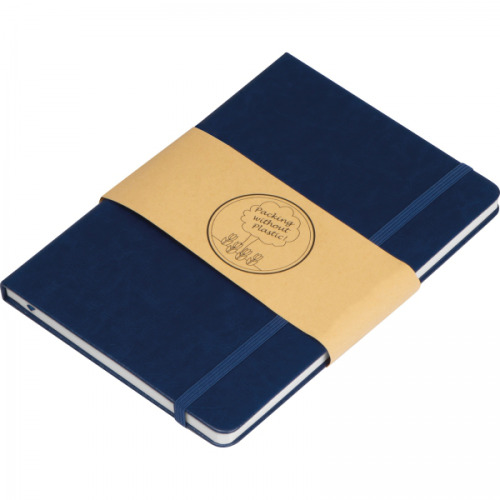 Notatnik A5 w linie z PU z recyklingu CLEO Granatowy 2374844 (7)