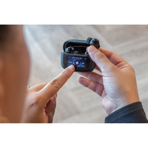 Douszne słuchawki bezprzewodowe z wyświetlaczem dotykowym Airtune ANC Czarny P331.1201 (12)