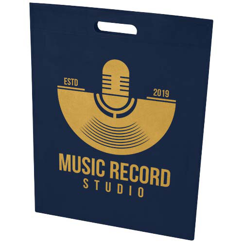 EcoSeal torba na zakupy o pojemności 5 l z włókniny z recyklingu z certyfikatem GRS Granatowy 13010355 (1)