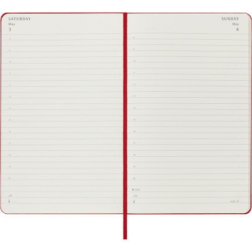 Kalendarz MOLESKINE czerwony VM394-05/2025 (9)