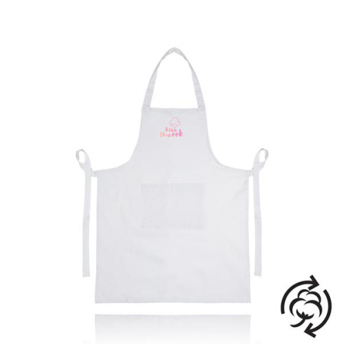 Bawełniany fartuch z recyklingu 180g/m2 / APromo Biały IP26029300 (2)