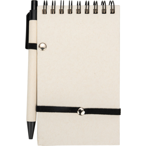 Notes A6 w linie z kartonu po mleku z długopisem AUSTIN Beżowy 374613 (6)