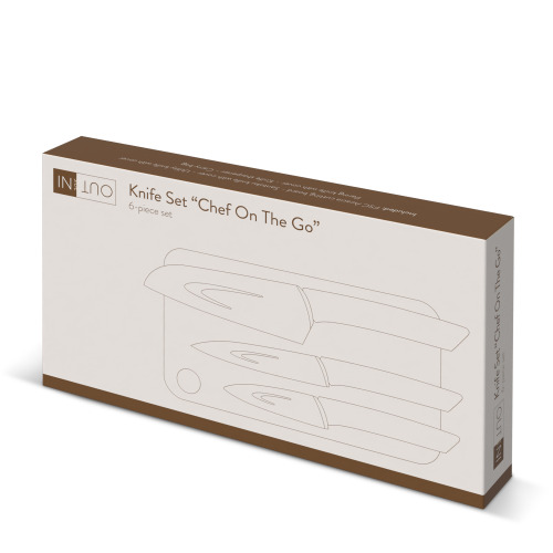 Zestaw 6 noży InSideOut Chef on the Go  Ciemnozielony LT57210-N0030 (2)