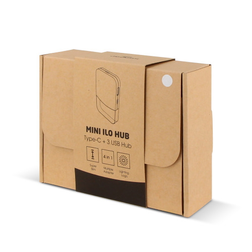 2598 | Xoopar iLo Mini Hub– 4 in 1 Adapter – USB 2.0 Data Transfer - Splitter Biały LT41309-N0001 (4)