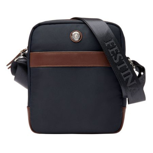 Torba reporterska Button Navy & Brown Granatowy FTR426N 