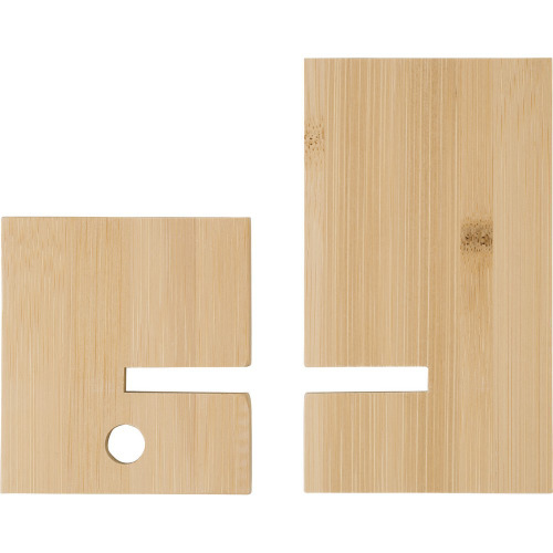 Bambusowy stojak na telefon Brązowy V0280-16 (2)