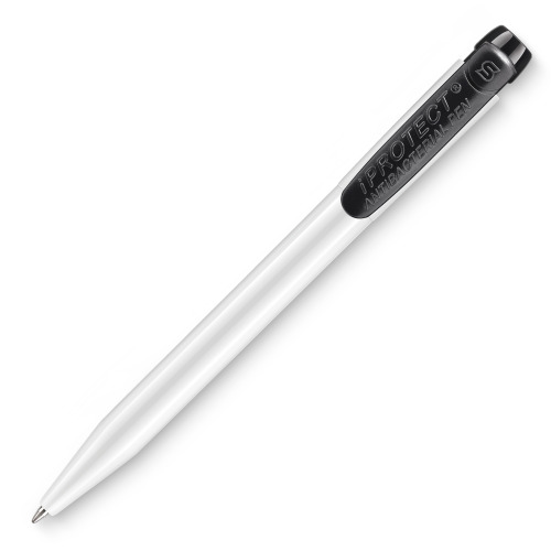 Długopis IProtect nieprzezroczysty Biały / czarny LT80913-N0102 