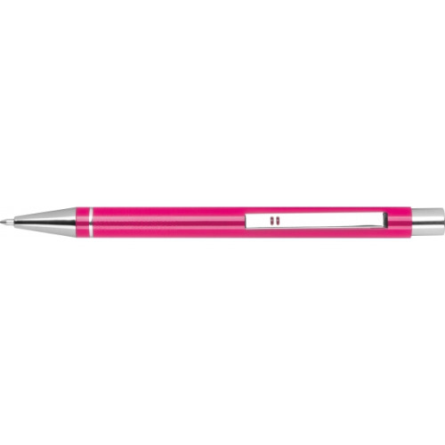 Metalowy długopis półżelowy Almeira różowy 374111 (2)