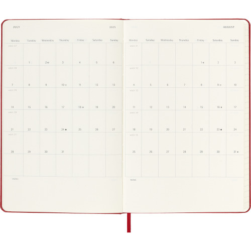 Kalendarz MOLESKINE Czerwony VM394-05/2025 (5)