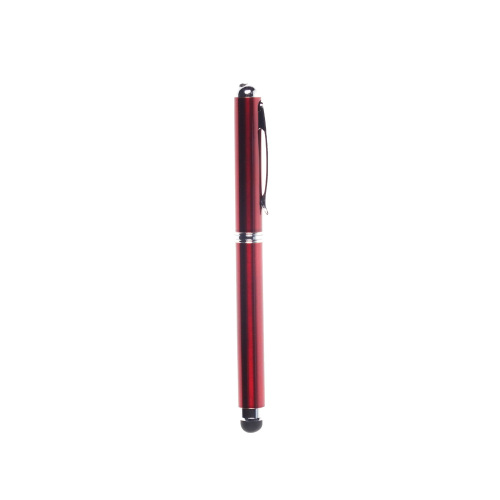 Wskaźnik laserowy, lampka LED, długopis, touch pen czerwony V3459-05 (2)