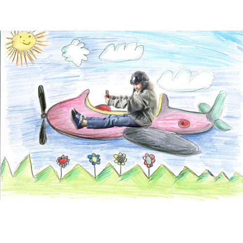 Zestaw kredek, temperówka Niebieski V6111-11 (1)