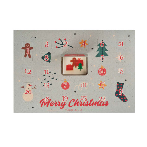 Kalendarz Adwentowy 24+Logo Print Wielokolorowy S0583P/XM (6)