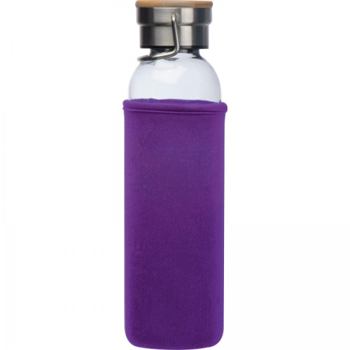 Butelka szklana z pokrowcem 600 ml RAMONA Fioletowy 6318112 (5)
